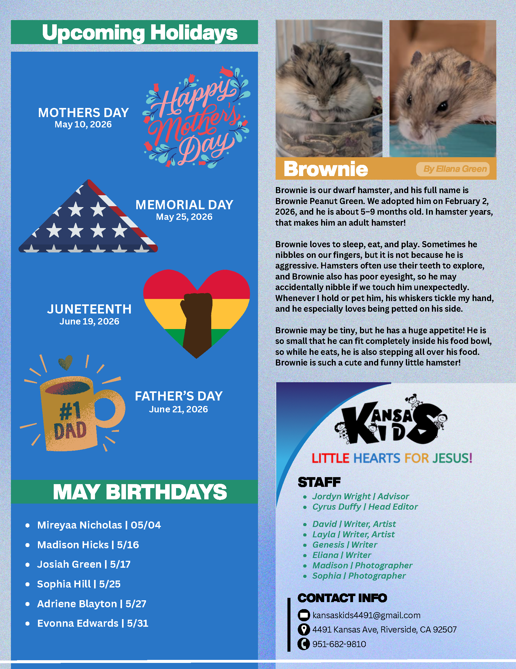 Kansas Kids Corner Newsletter — Page 3